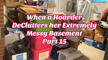 Hoarder ❤️ Declutter the Extremely Hoarded Basement Part 15! Minimalism Healing Journey Clean w me