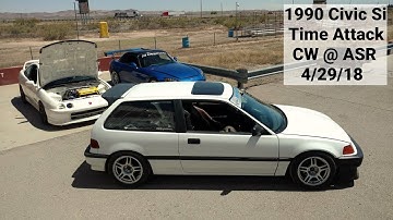 My Fastest Lap at ASR Superlap CW - 1990 Civic Si B20B - 4/29/18