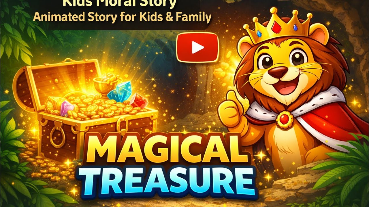 The Magical Treasure 🦁 | Kids Moral Story | Animated Story for Kids & Family