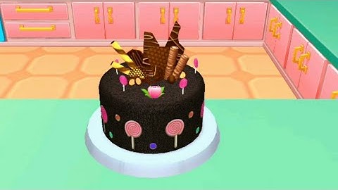 3D cake cooking game , gameplay walkthrough, mobile game for iOS Android