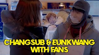 Changsub &amp; Eunkwang with fans