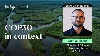 COP30 in Context: What It Means for Business | Webinar | Ecologi