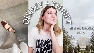 DISNEY & THRIFT - Everything I love in one day , park food, vintage thrift store finds Vlogmas Ep 5