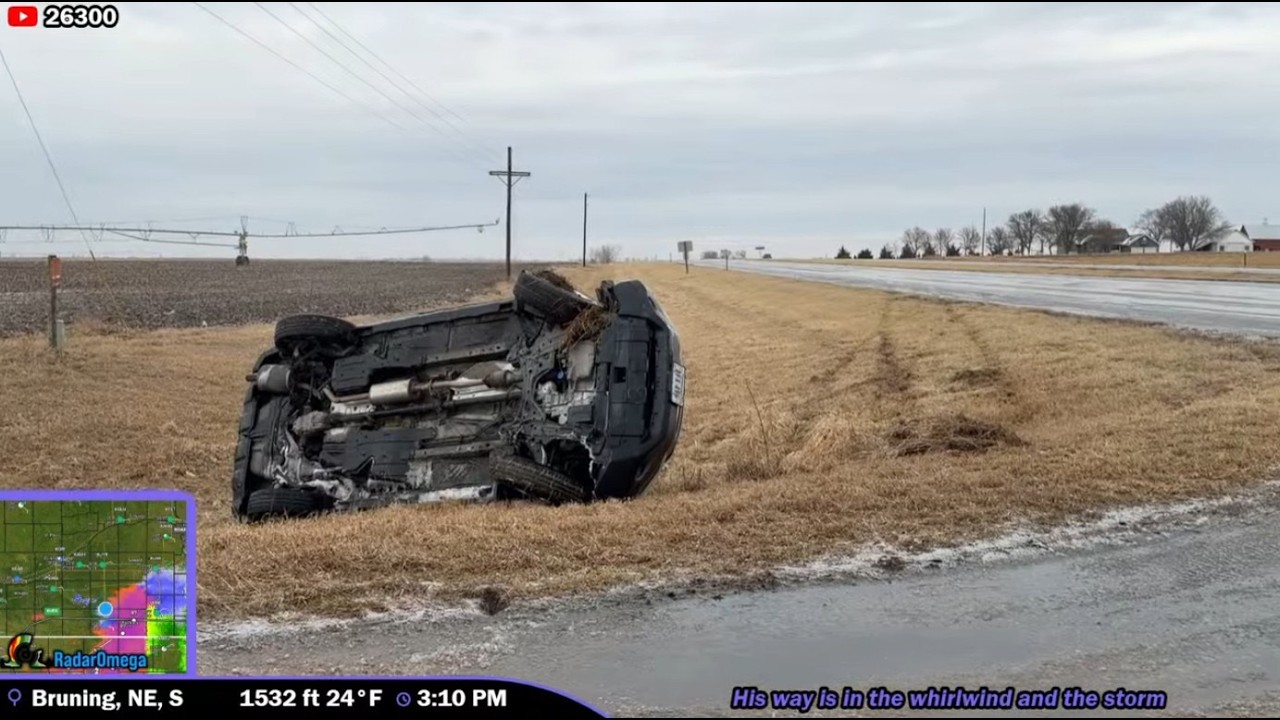 Nebraska Ice Storm Causes Dangerous Conditions - Live As It Happened ...