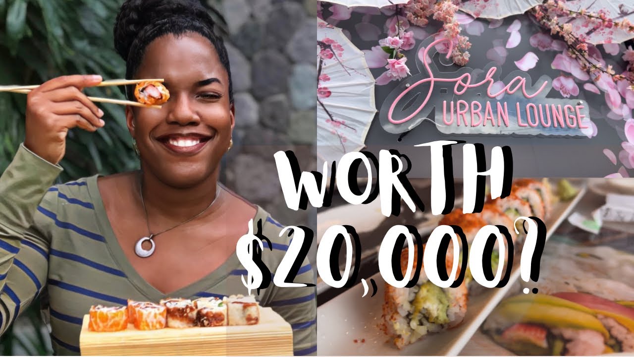 SUSHI IN JAMAICA WORTH 20k? Evening Routine in Jamaica SORA Sky