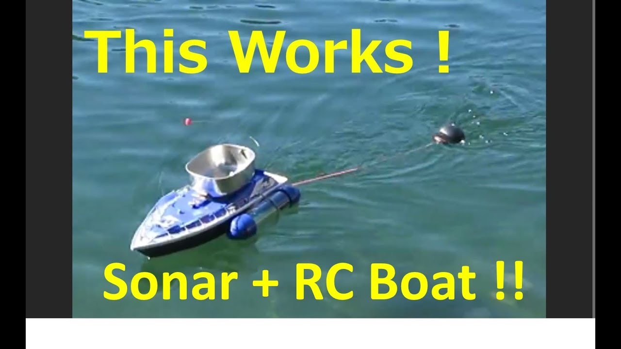 This works ! Fish Finder (Deeper Sonar) + RC Boat! Fishing gadget