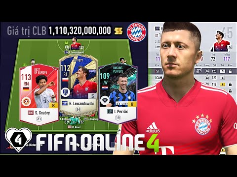 1000 Tỷ Cùng Đội hình Bayern Munich FO4 Cực Khủng Leo Rank XH Vs Chim Đầu Đàn LEWANDOWSKI 21TOTY +5