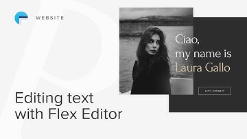 Editing text with Flex Editor | Pixieset Website (tutorial)