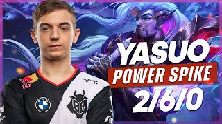 The 2/6/0 Yasuo POWERSPIKE Is CRAZY | G2 Caps