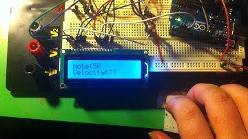 Arduino piezo MIDI Controller - LCD test