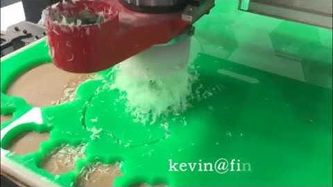 FINECNC 1325 ATC CNC Router processing Acrylic Apple