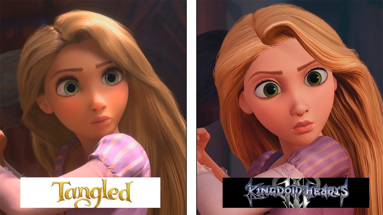 Tangled VS Kingdom Hearts III Scenes Comparison Comparativa Con La Tangled VS Kingdom Hearts III Scenes Comparison Comparativa Con La