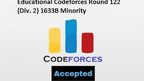 codeforces problem 1633B Minority || Educational Codeforces Round 122 (Rated for Div. 2)