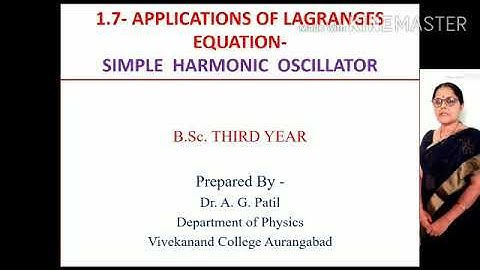 Applications of Lagrange