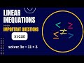 *MOST* Important Questions | Linear Inequations | Class 10 MATHS | #icse #boards