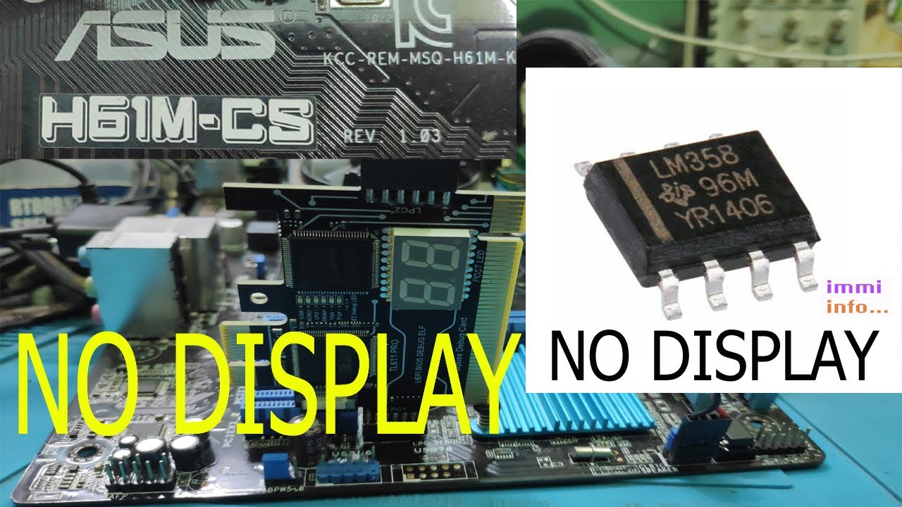 ASUS H61M CS NO DISPLAY PROBLEM FIX YouTube