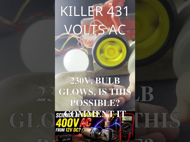 Generate 430v Ac from Just 12v DC? It's Science not Magic #arduino #robot #arduinoproject #diyrobot