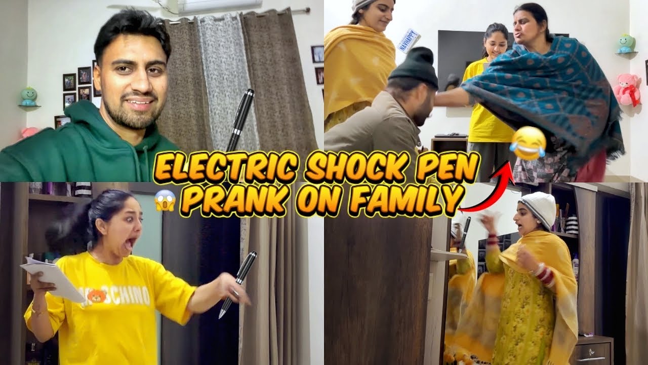 Electric pen😵‍💫 prank ￼😂 | Navhappy Bhullar