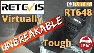 Retevis RT648 PMR. THE TOUGHEST walkie talkie you can buy inc a 30 ft drop test !