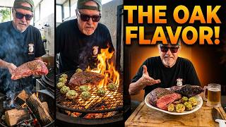 Complete Steak Dinner: Tri Tip & Grilled Mushrooms Over Fire
