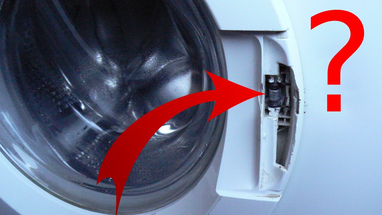 Comment ouvrir la porte hublot du lave-linge quand la poignée est cassée,  arrachée - YouTube