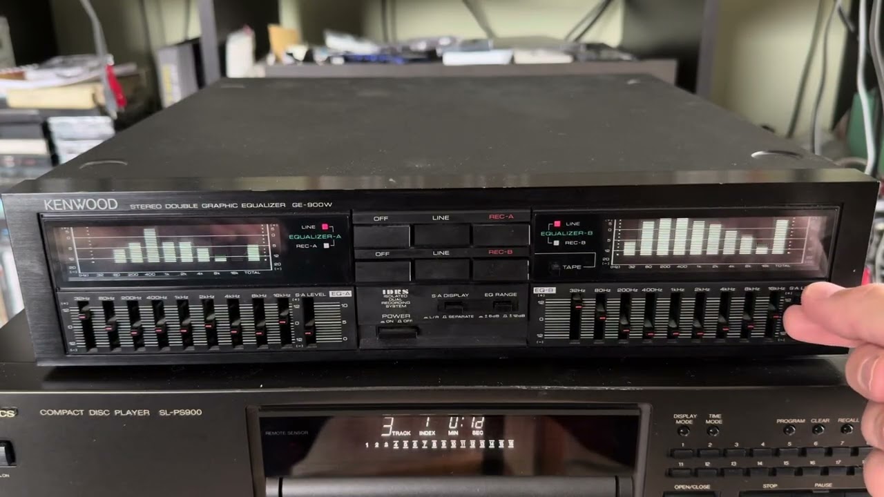 KENWOOD GE-900W セット Vintage Kenwood GE-900W, Stereo Double Graphics Equalizer‬