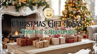 5 Christmas Gift Ideas | DIY Thrifted & Handmade Gifts using Decoupage & Transfers screenshot 5