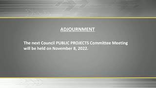 Tuscaloosa Projects Committee Meeting - Nov 01, 2022