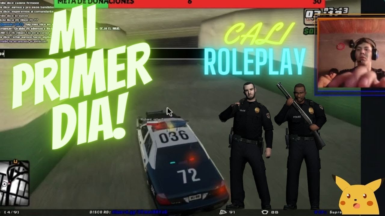 MI PRIMER DIA EN LA POLICIA EN CALI RP - SAMP - YouTube