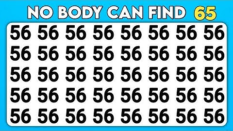 TEST YOUR OBSERVATION SKILLS | ODD ONE OUT - NUMBER AND LETTER - QUIZ EDITION.