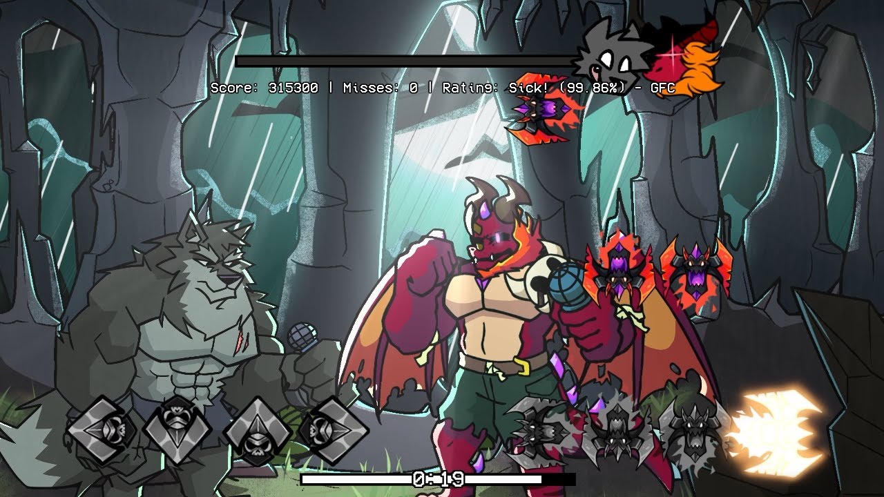 FNF - Livid Lycanthrope V2 - Rainbow Raceway (by Ardolf) - [FC/4k]