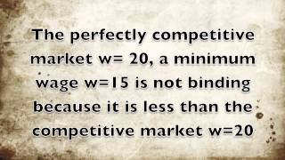 Perfectly Competitive labor market