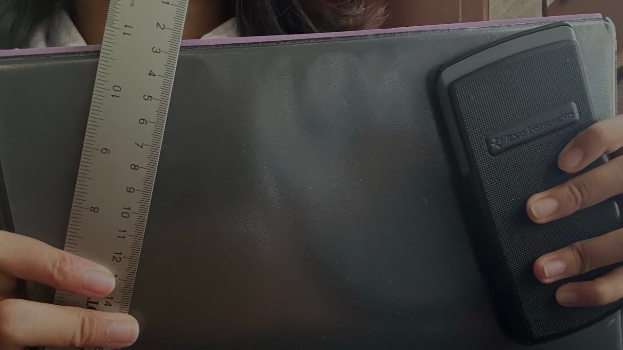 ASMR | tapping and scratching my school things (lofi)