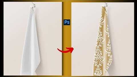How to create TOWEL mockup design in Adobe Photoshop #tutorial