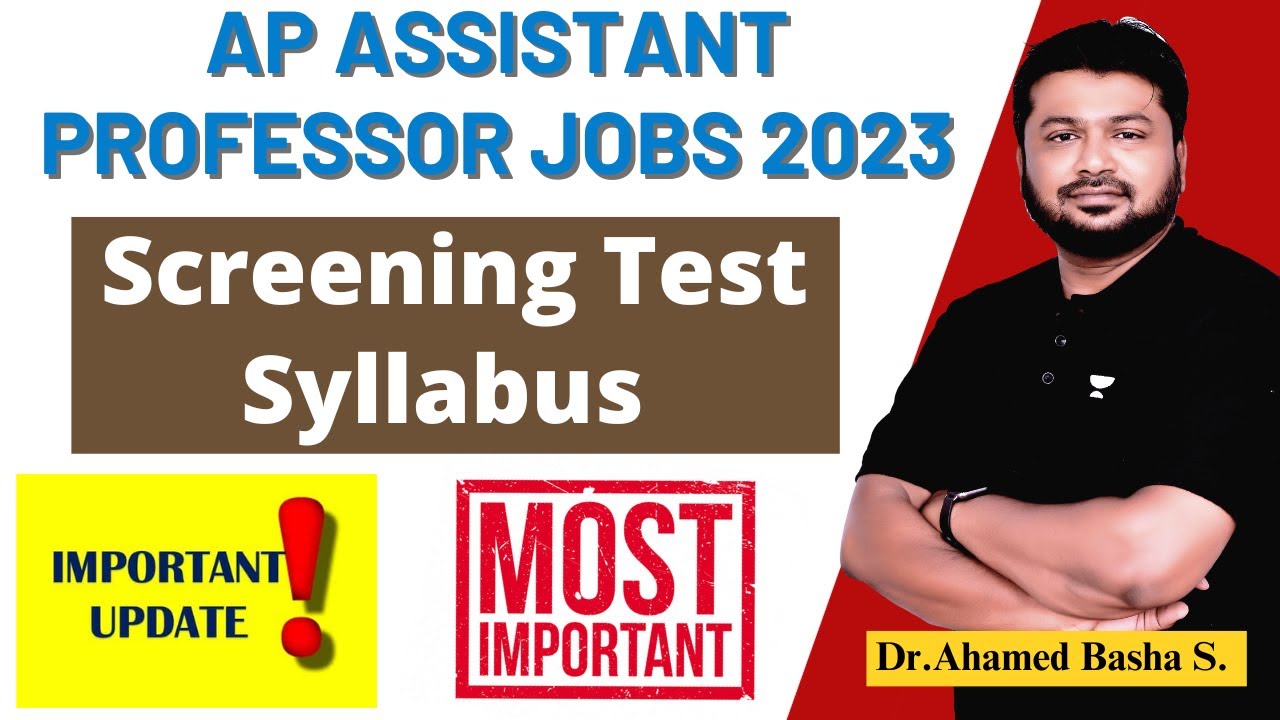Screening Test Syllabus AP Assistant Professor Jobs 2023 screening-test-syllabus-ap-assistant-professor-jobs-2023