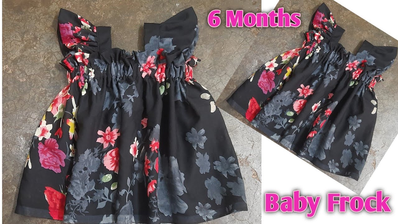 Baby Frock Cutting And Stitching | For 6 Months Baby Girl | Summer ...