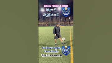 Learning How To Juggle Using The Pro Soccer Juggling Course Day - 3, Juggles: 40 #SoccerJuggling