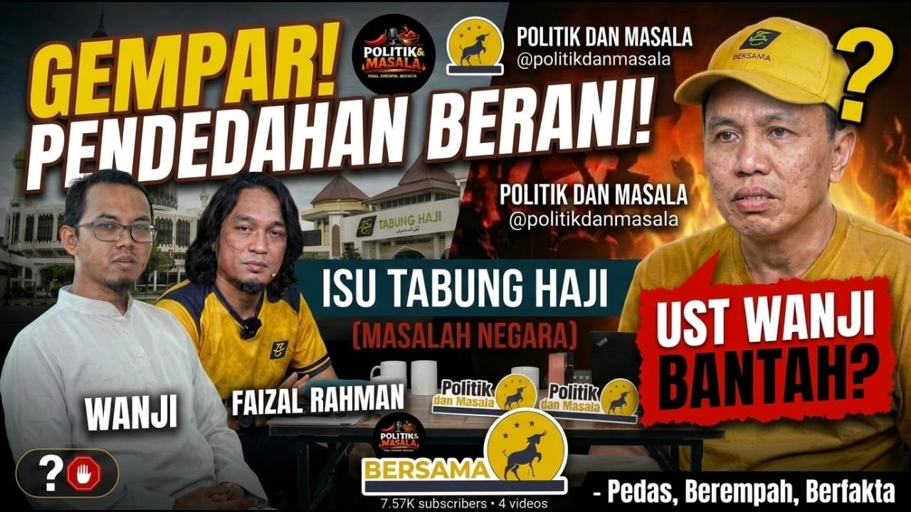 Thumbnail asal perbincangan RCI Tabung Haji di saluran Politik dan Masala.