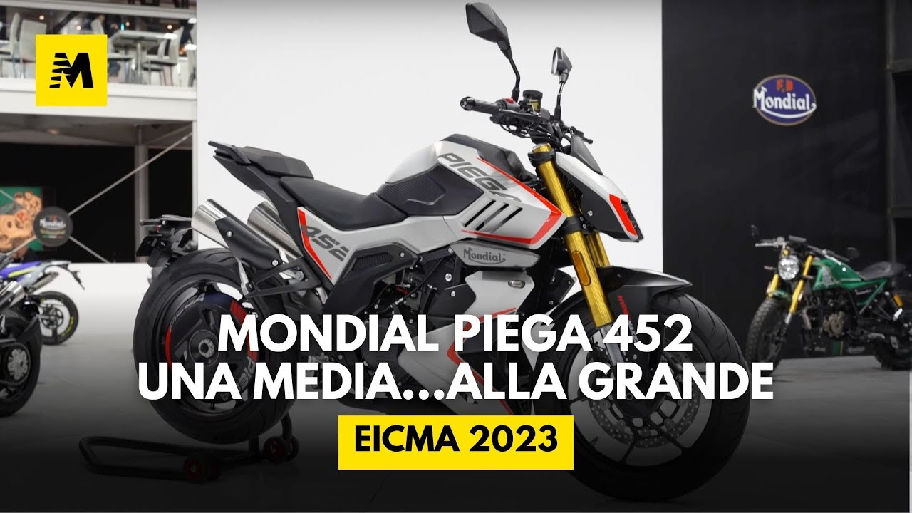Mondial Piega 452 a EICMA 2023 una media...alla grande! [ENGLISH SUB