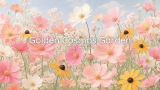 Golden Cosmos Garden 🌸✨ soft waltz & flute piano for studying, reading & creative work screenshot 5