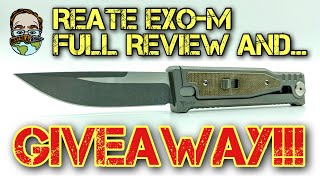 Reate EXO-M Full Review and GIVEAWAY!!! This EDC knife has one massive fidget factor!! 👌🏼🔥