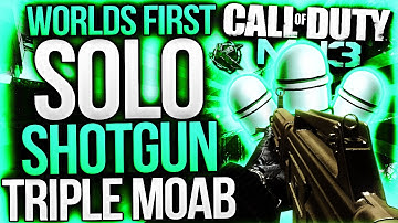 WORLDS FIRST SOLO TRIPLE "SHOTGUN" MOAB! (MW3 First Solo Triple Shotgun MOAB)