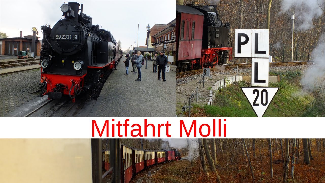 Bäderbahn Molli von Bad Doberan bis Kühlungsborn (Mitfahrt)