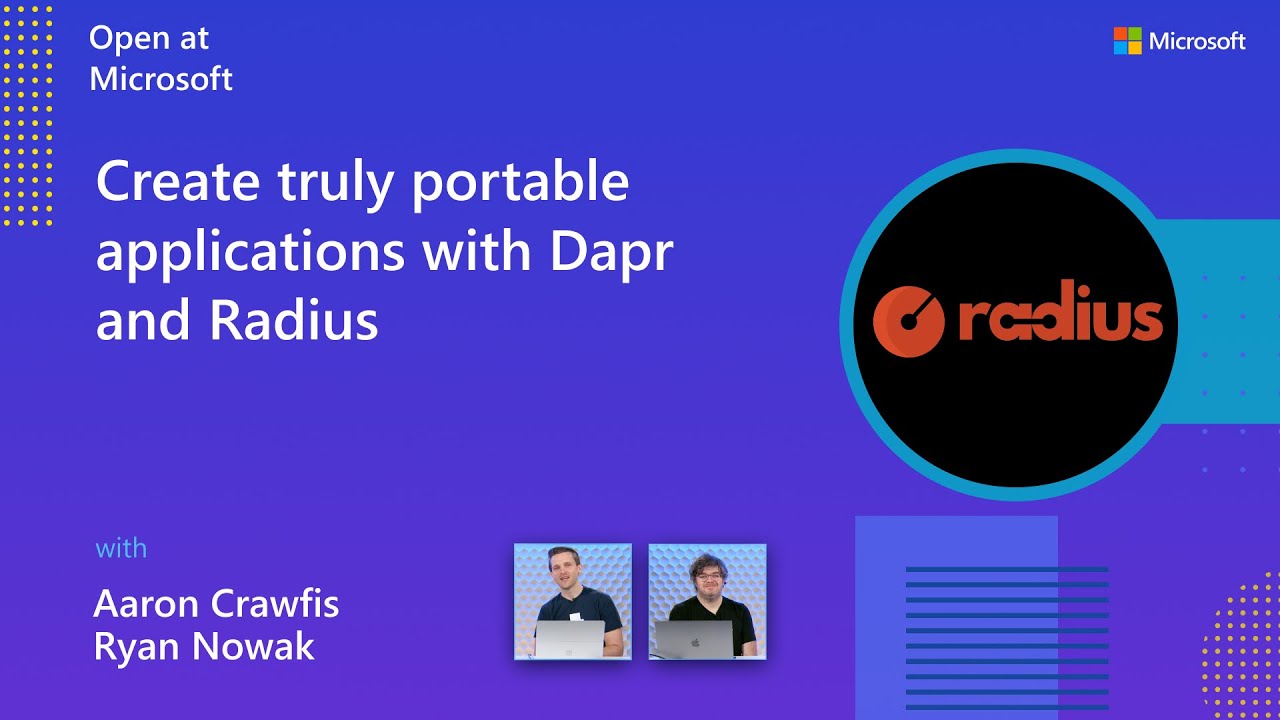 Create truly portable applications with Dapr and Radius - YouTube