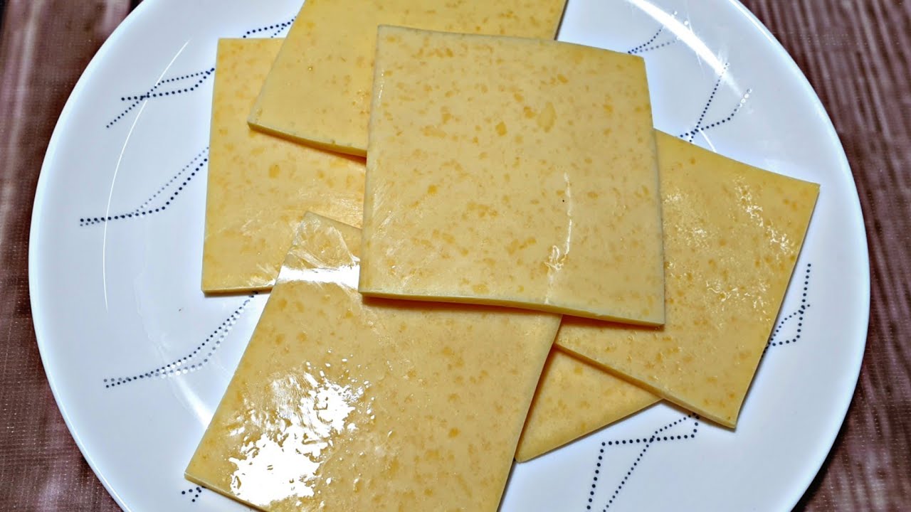 Quick and Easy Homemade Slice Cheese Recipe Processed Cheese recipe