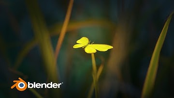 Create Easy Blender 3D Animation - Glowing Butterfly