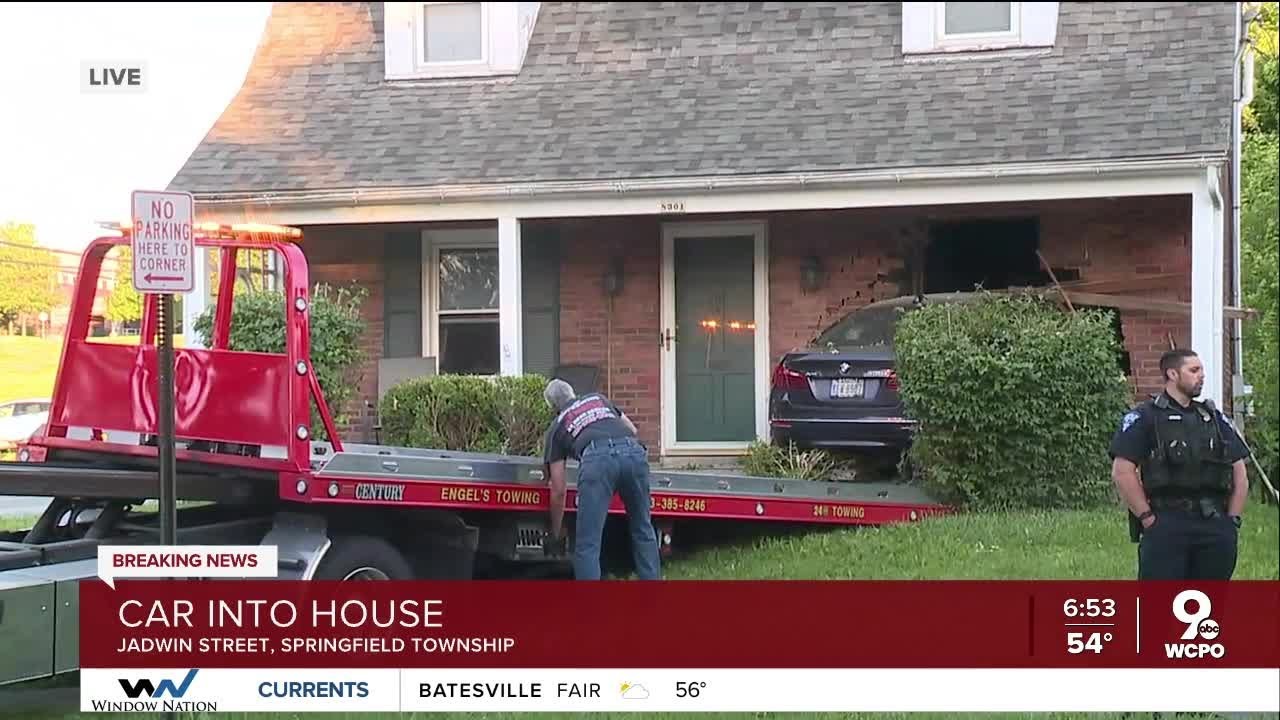 Officials: Driver taken to the hospital after crashing into house - YouTube