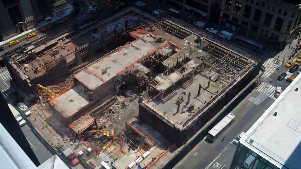 new york city zip code Timelapse Demolition at One Vanderbilt