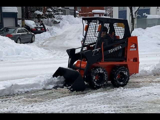 ジョブサン 除雪 地面削る - YouTube