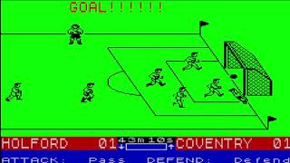 Gary Lineker's Superstar Soccer ZX spectrum - scoring a goal from kickoff screenshot 4